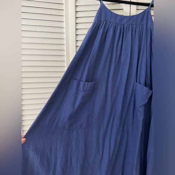 EUC Madewell Blue Midi Dress - Picture 3 of 5